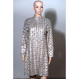 Stillman Studio New York Cut-out Leather Jacket - Silver Small